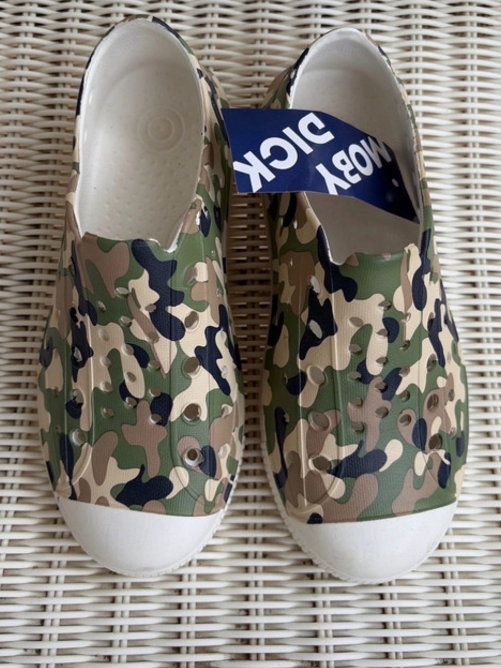Kids Camouflage Slip-On Sandals - Green Camo